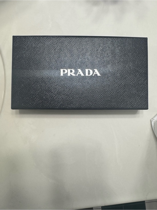 Prada Handbags - Prada Red Saffiano Leather Wallet Box